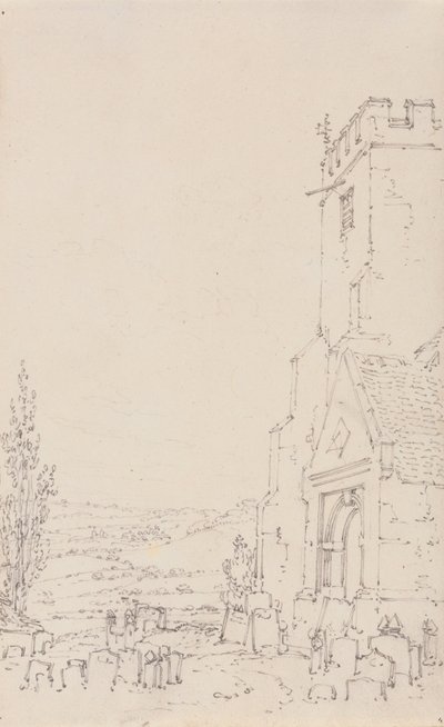 South Porch and Tower of an Unidentified Church by Joseph Mallord William Turner
